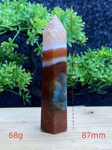 Orange Carnelian Wand-ToShay.org