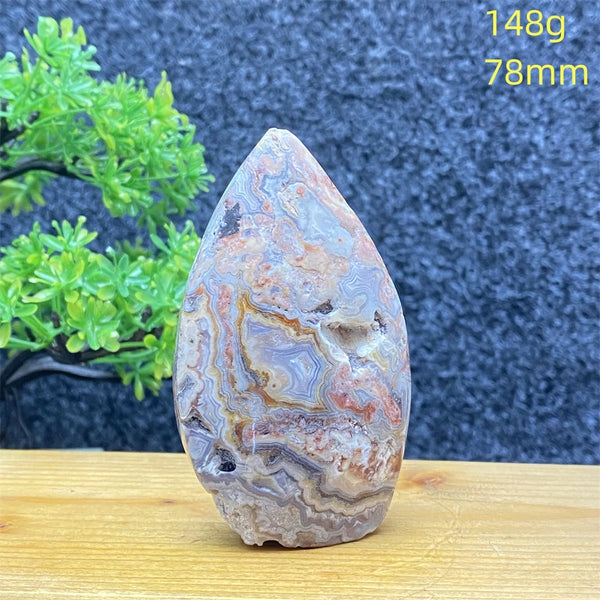 Blue Lace Agate Torch-ToShay.org
