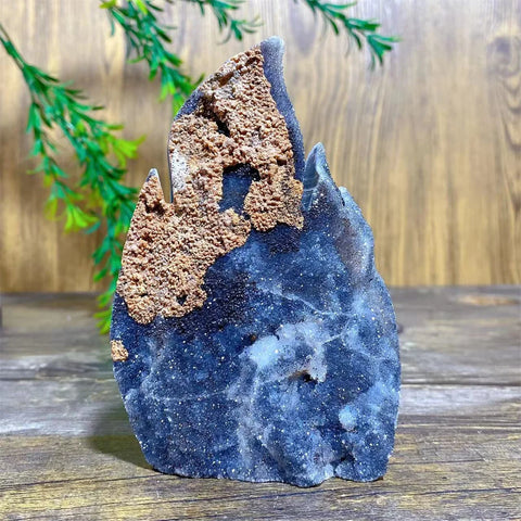 Blue Sphalerite Druzy Flame-ToShay.org