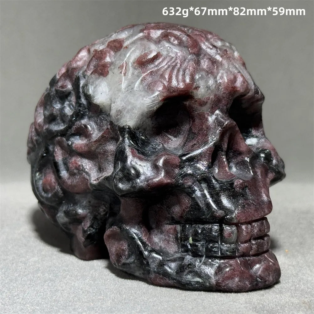 Red Garnet Symbiotic Skull-ToShay.org
