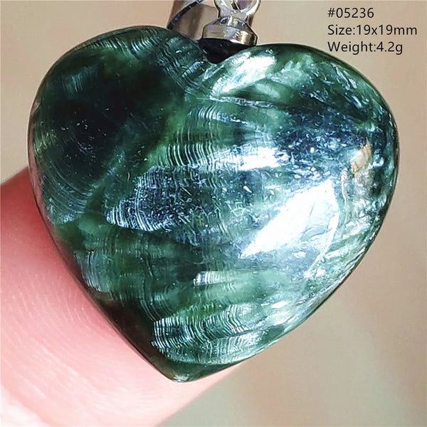 Green Seraphinite Pendant-ToShay.org