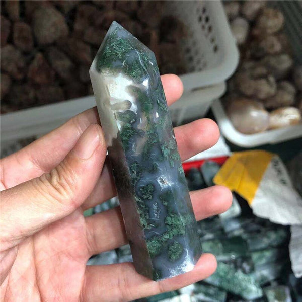 Green Moss Agate Wands-ToShay.org