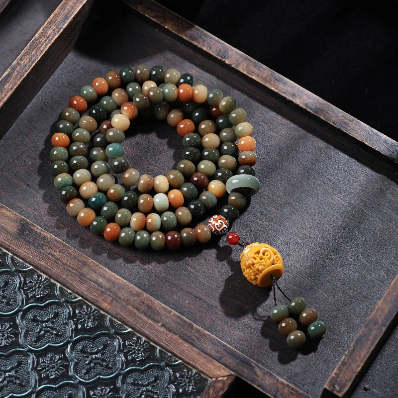 Green Bodhi Prayer Beads-ToShay.org