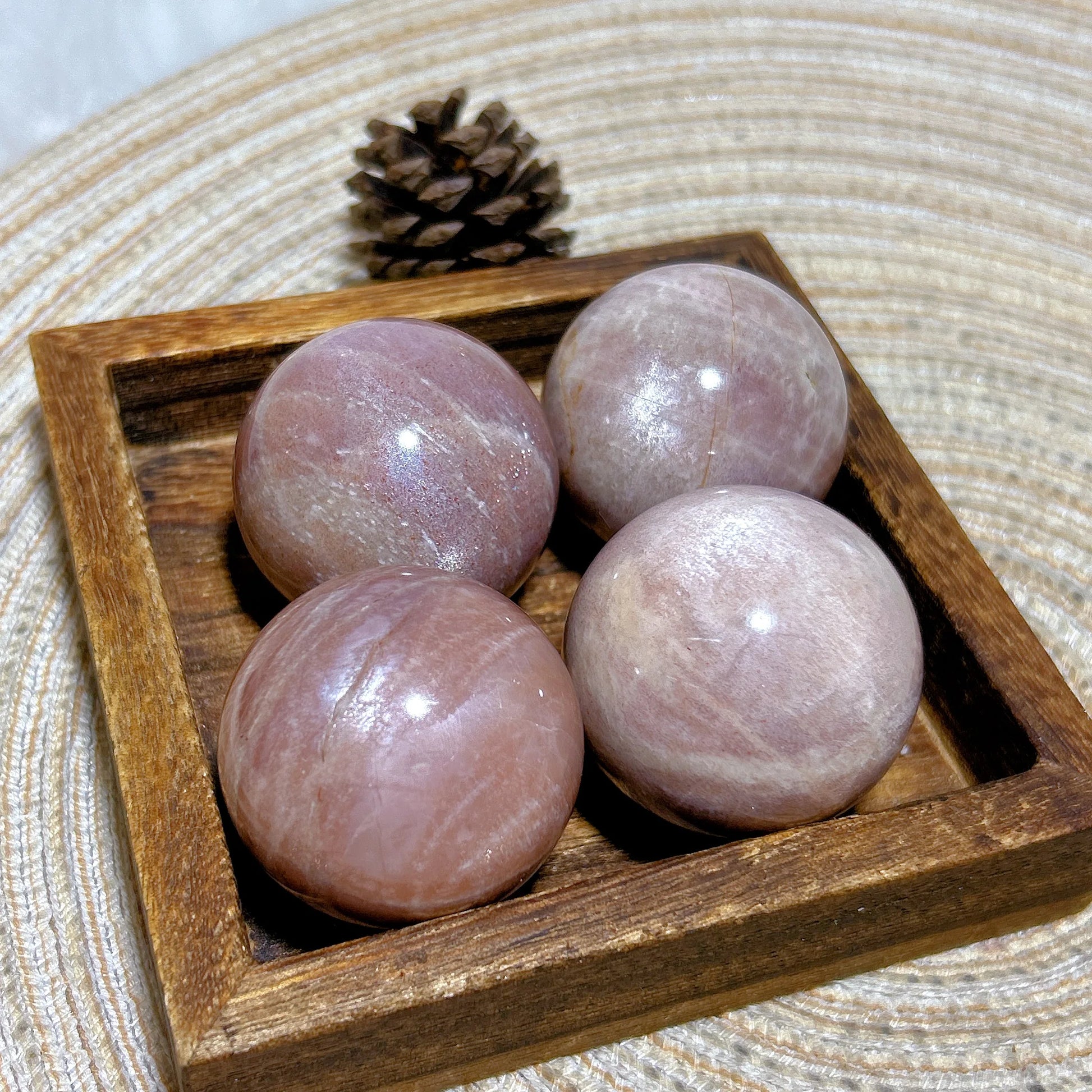 Pink Moonstone Ball-ToShay.org