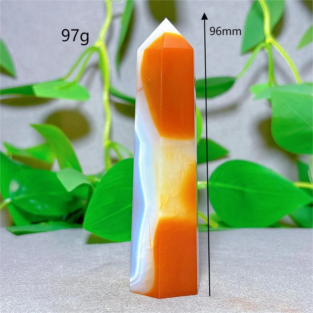 Orange Carnelian Quartz Tower-ToShay.org