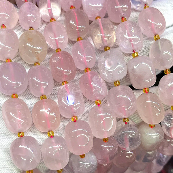 Pink Crystal Nugget Beads-ToShay.org