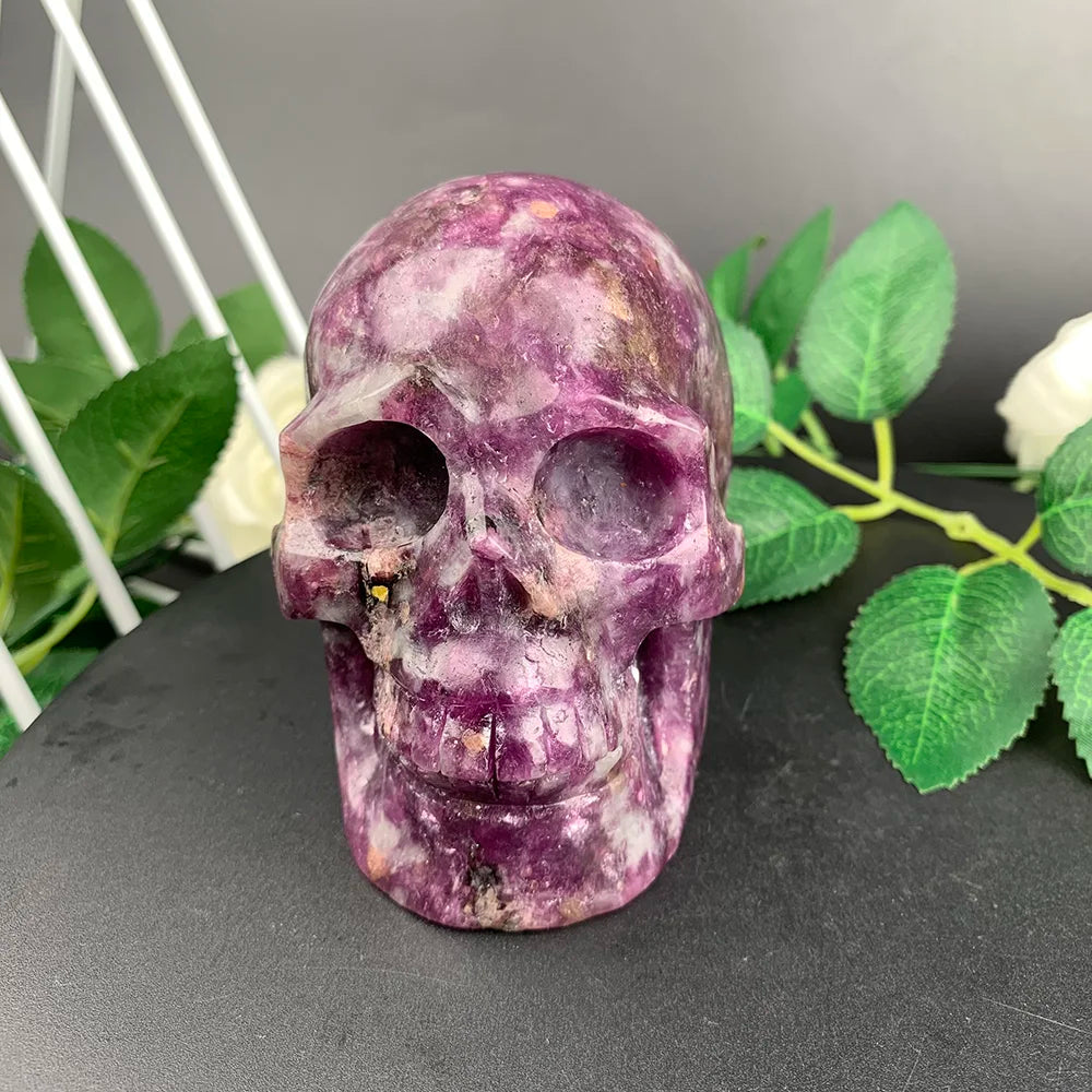 Pink Tourmaline Skull-ToShay.org