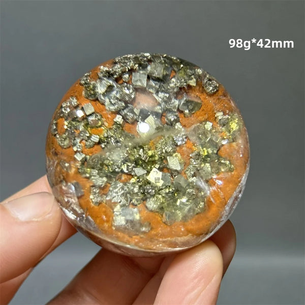 Yellow Chalcopyrite Crystal Ball-ToShay.org