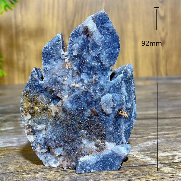 Blue Sphalerite Druzy Flame-ToShay.org