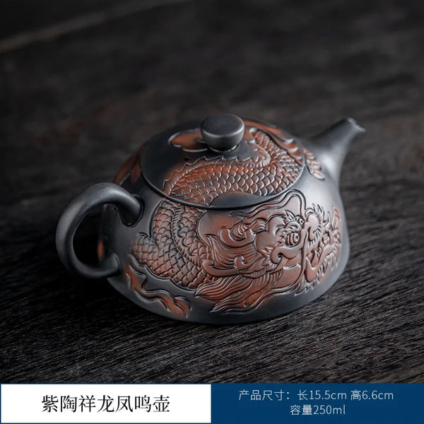 Dragon Clay Tea Pot-ToShay.org