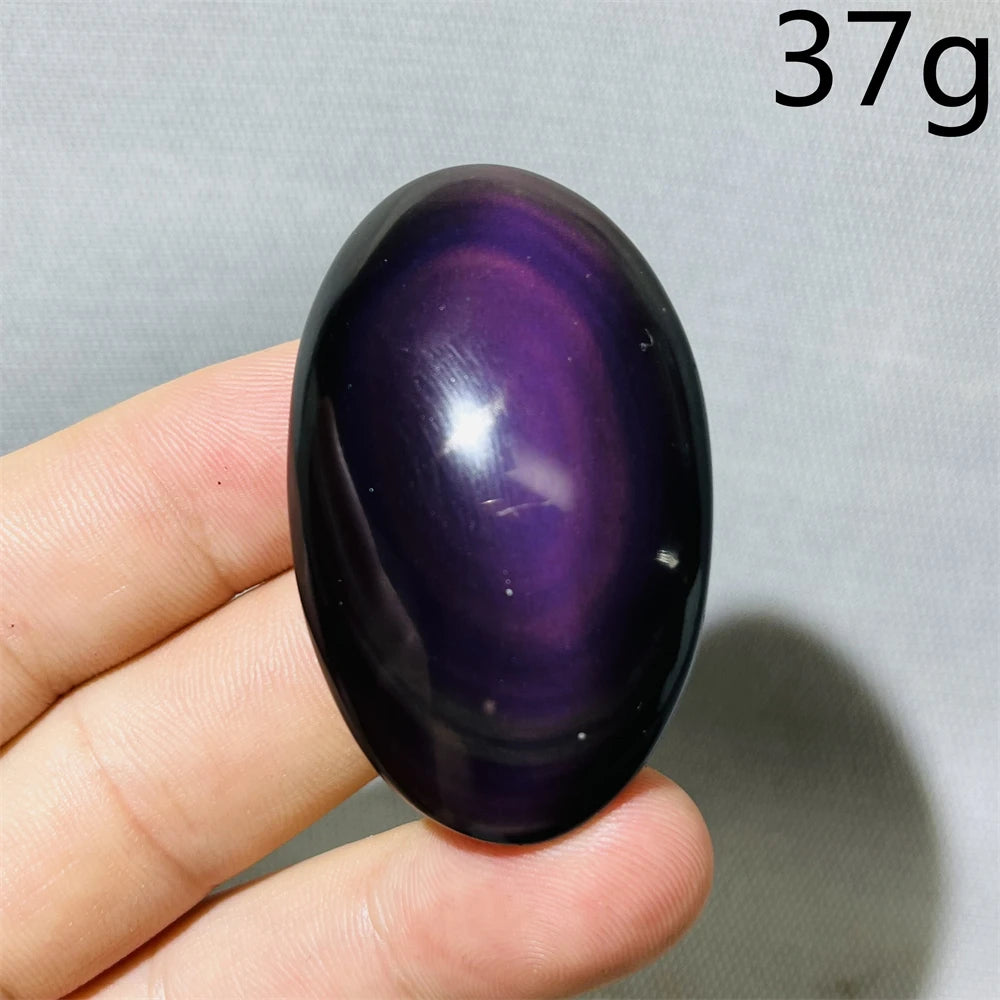 Rainbow Obsidian Palm Stone-ToShay.org