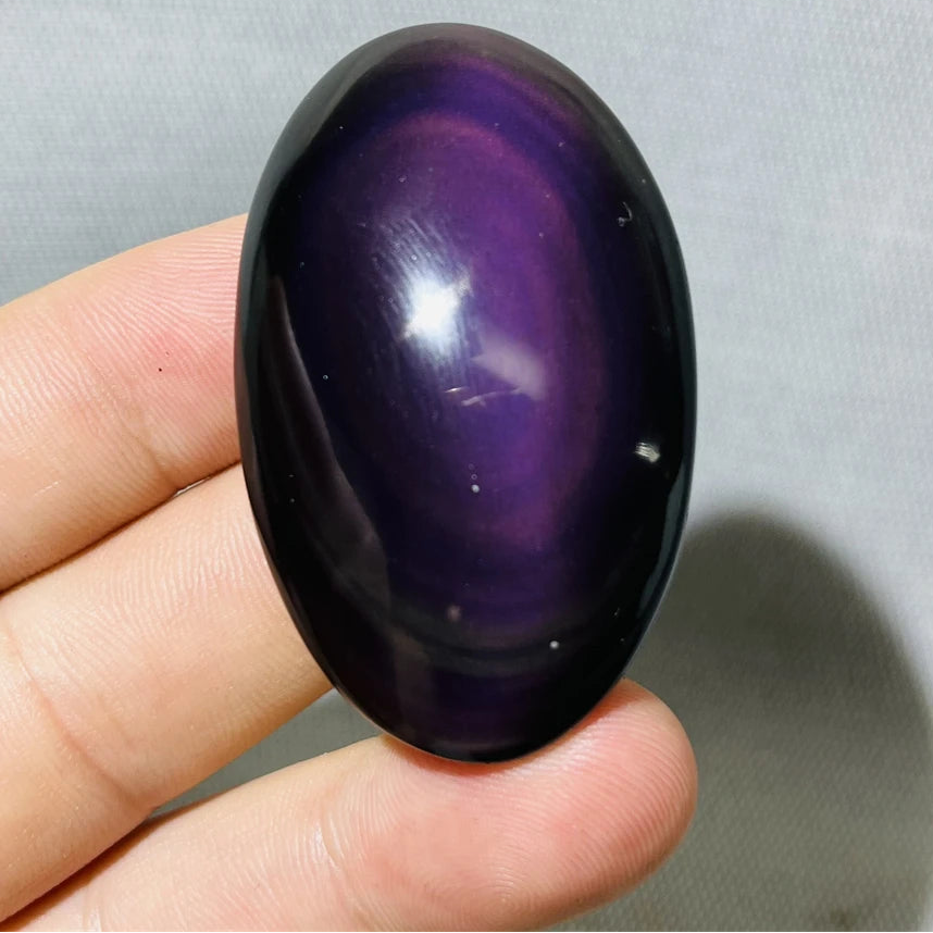 Rainbow Obsidian Palmstone-ToShay.org