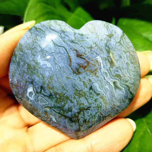 Green Moss Agate Heart-ToShay.org