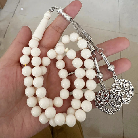 White Ivory Prayer Beads-ToShay.org