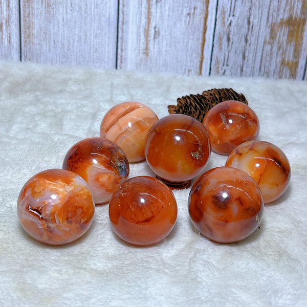 Red Carnelian Quartz Ball-ToShay.org