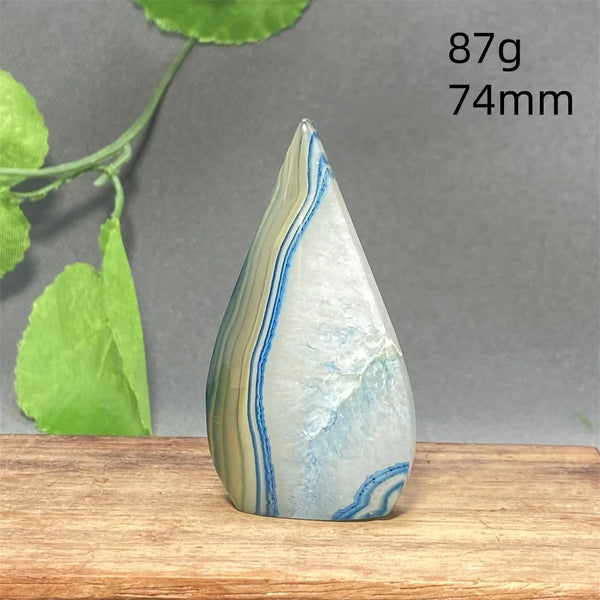 Blue Striped Agate Torch-ToShay.org