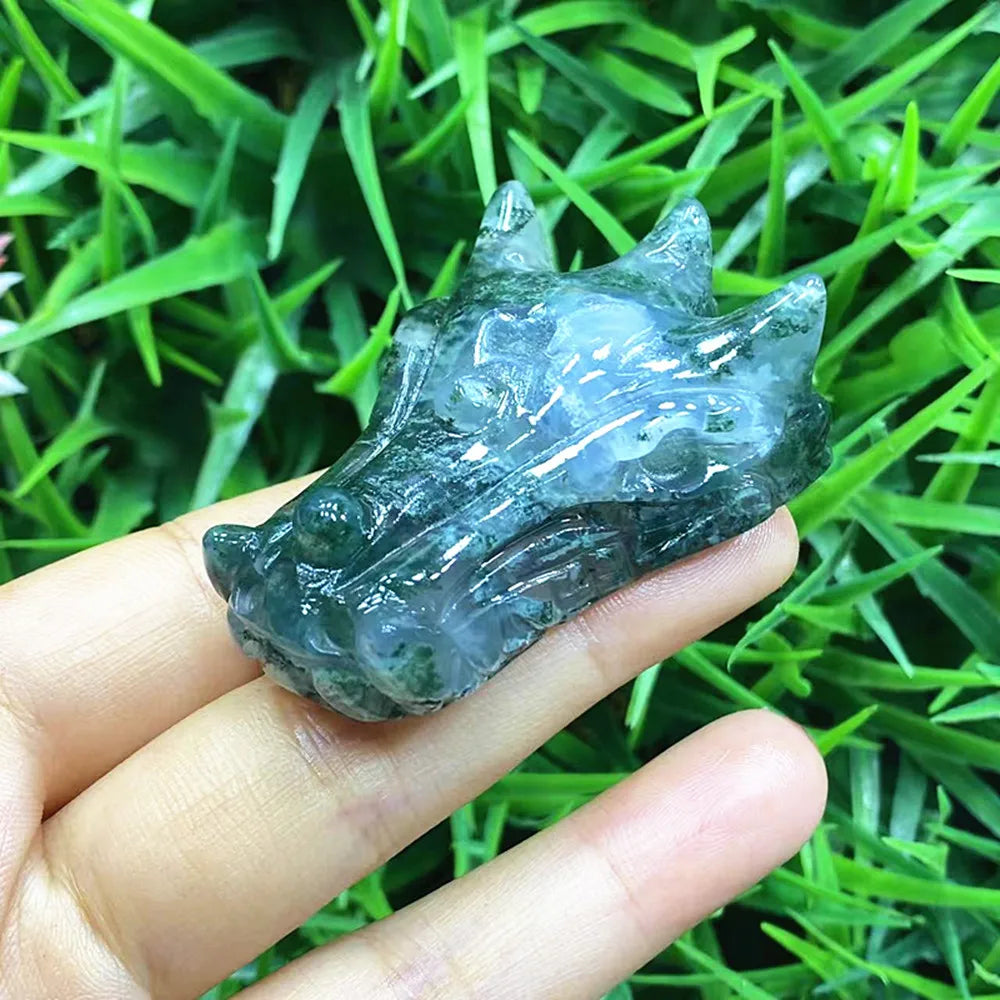 Blue Agate Hippopotamus Head-ToShay.org