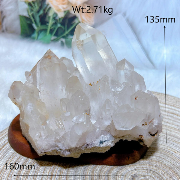 Clear Quartz Crystal Cluster-ToShay.org