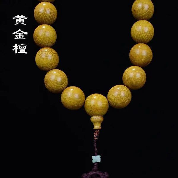 Gold Sandalwood Buddha Beads-ToShay.org