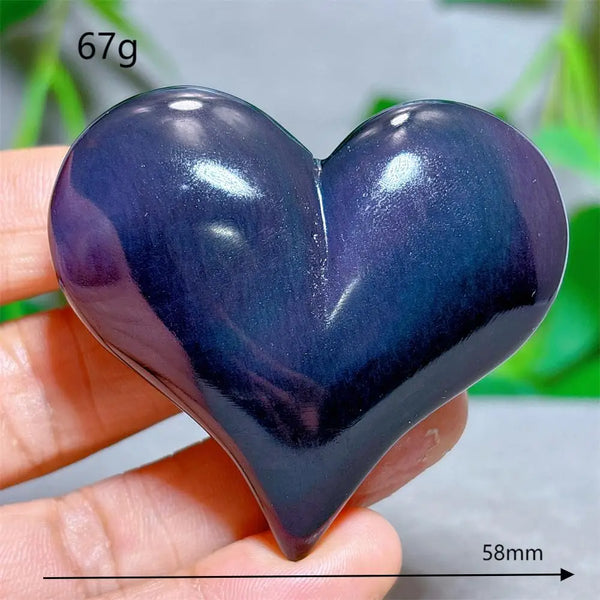 Rainbow Obsidian Heart-ToShay.org