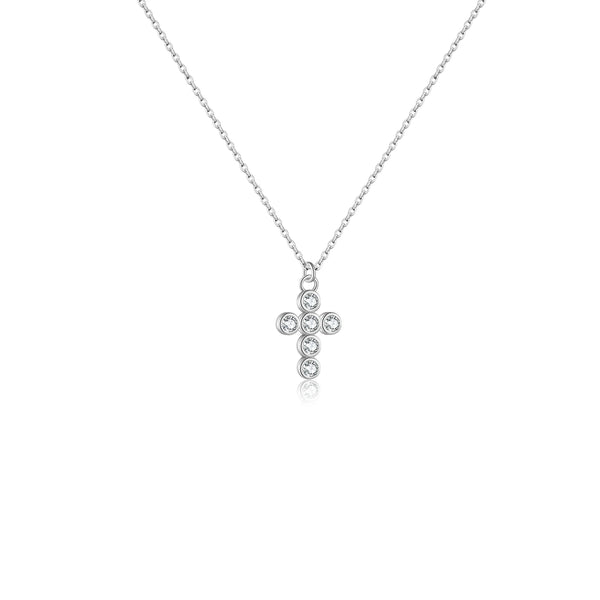 Gold Diamond Cross Necklace-ToShay.org