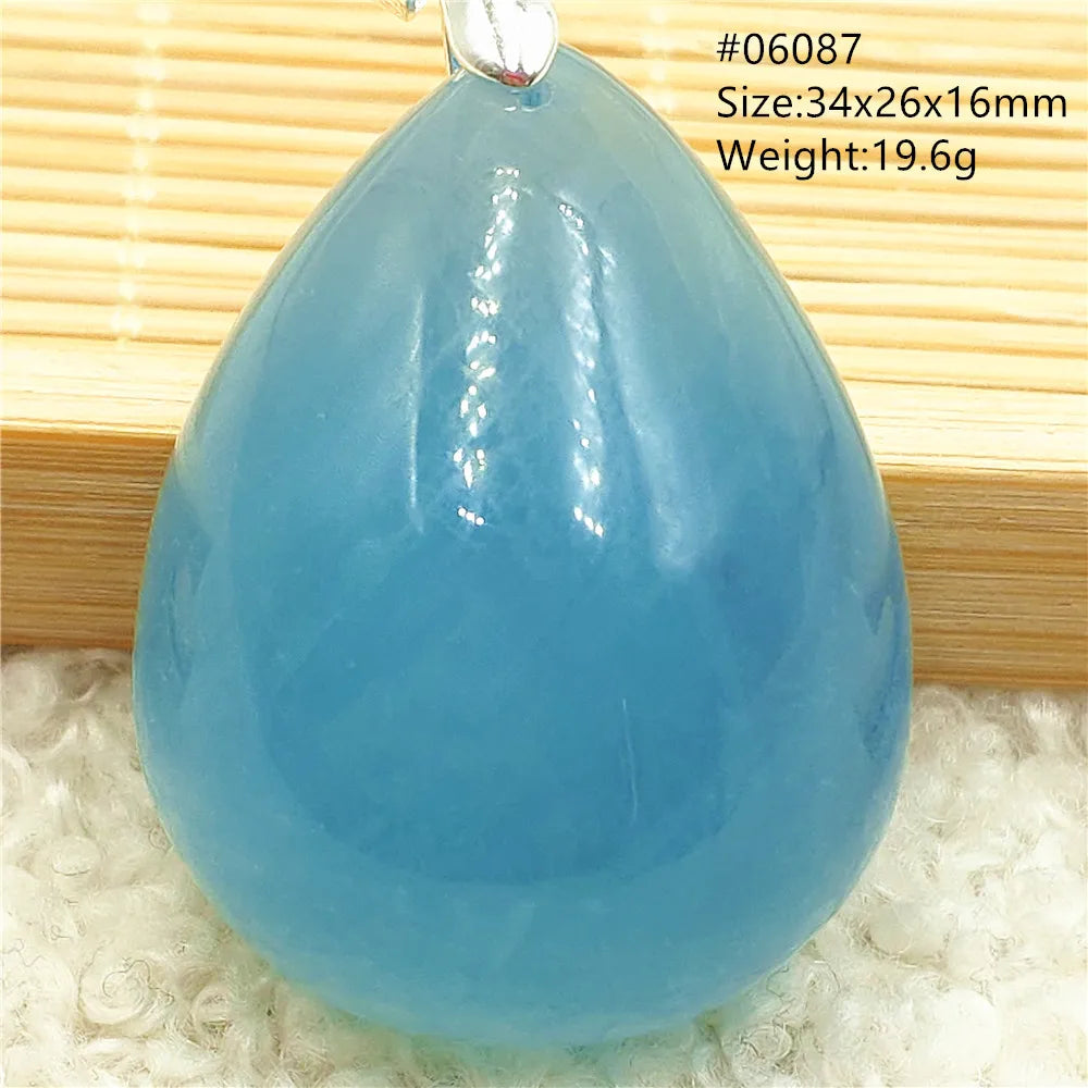 Blue Aquamarine Quartz Pendant-ToShay.org