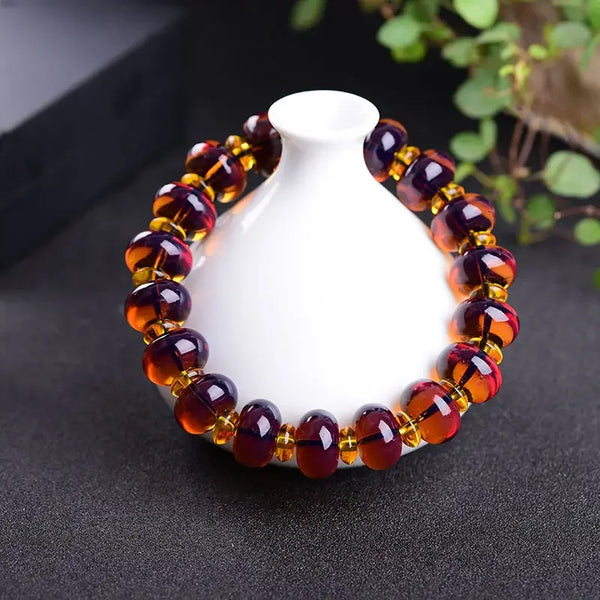 Purple Amber Bracelet-ToShay.org