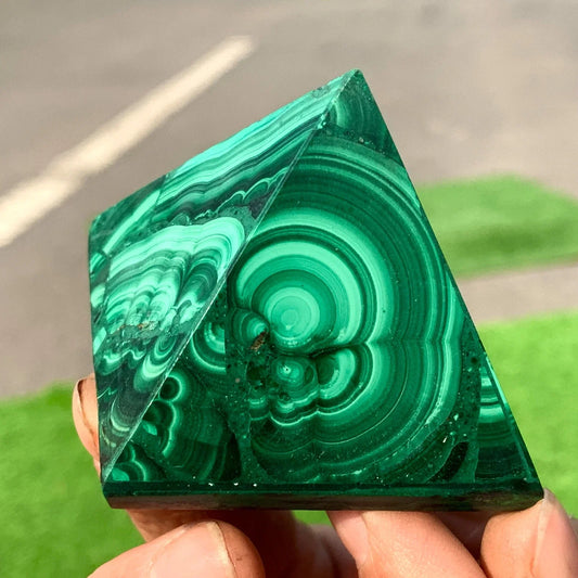 Green Malachite Pyramid-ToShay.org