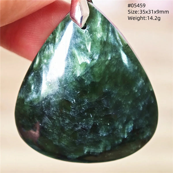 Green Seraphinite Pendant-ToShay.org