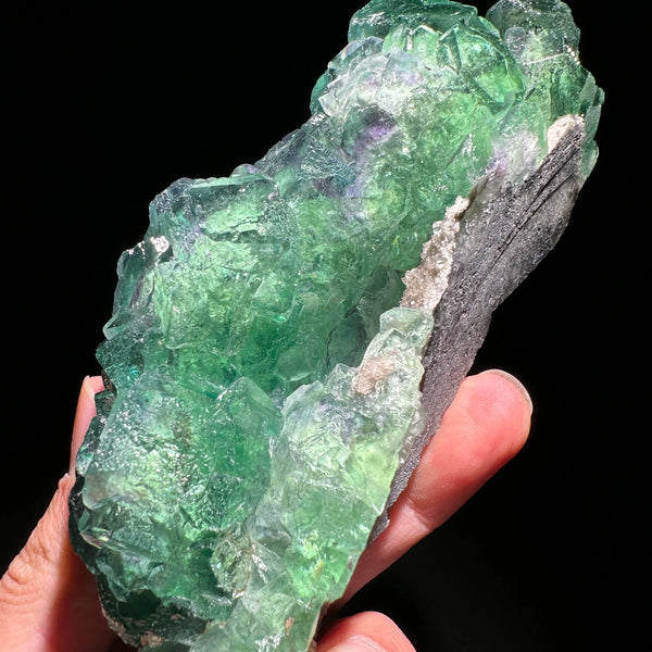 Green Fluorite Crystal Cluster-ToShay.org