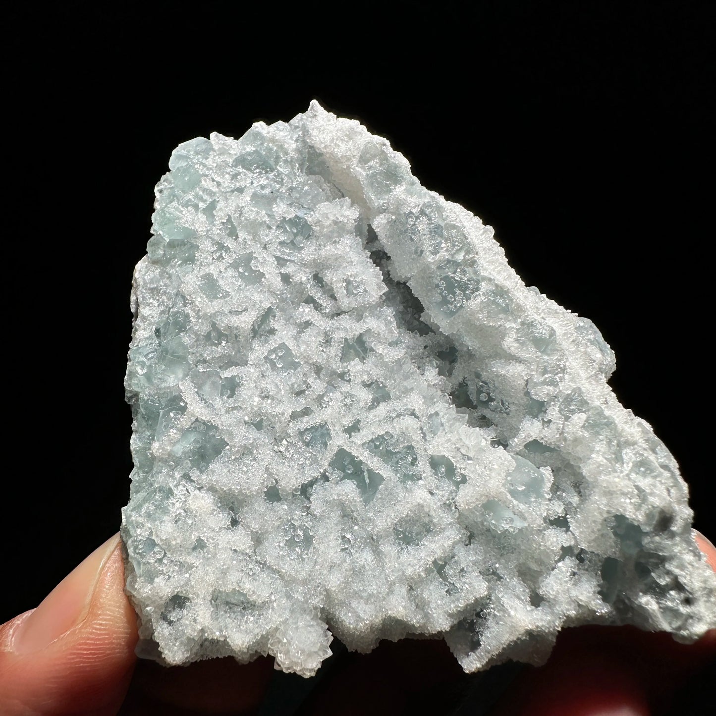Green Sugar Fluorite Crystal-ToShay.org