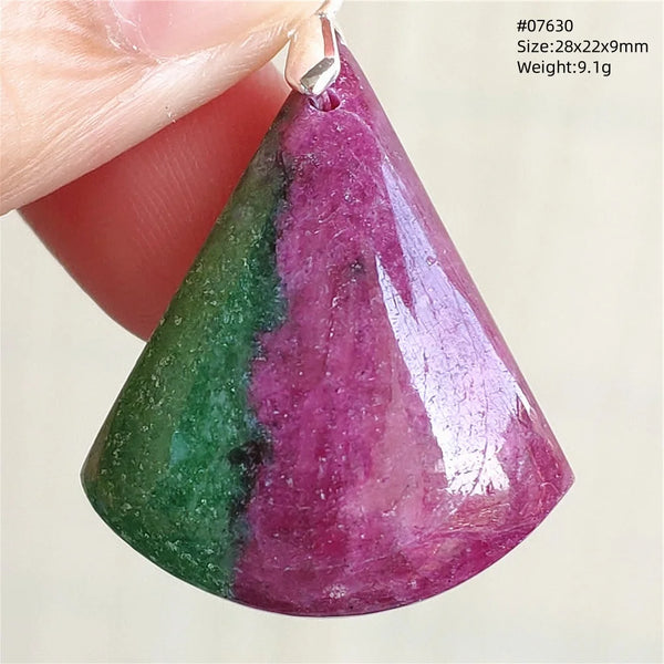 Red Ruby Zoisite Pendant-ToShay.org