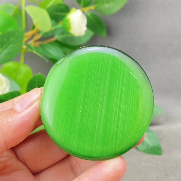 Green Cats Eye Pendant-ToShay.org