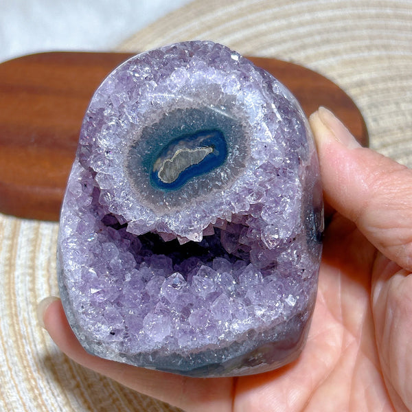 Purple Amethyst Druzy Crystal-ToShay.org