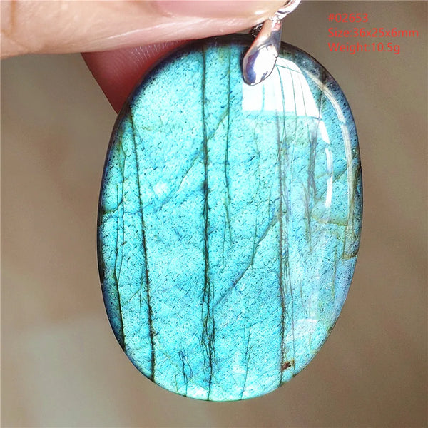 Blue Light Labradorite Pendant-ToShay.org