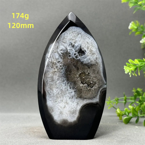 Black Onyx Geode Torch-ToShay.org