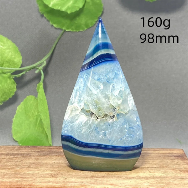 Blue Striped Agate Torch-ToShay.org