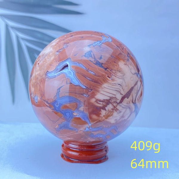 Pink Rose Hermosa Quartz Ball-ToShay.org