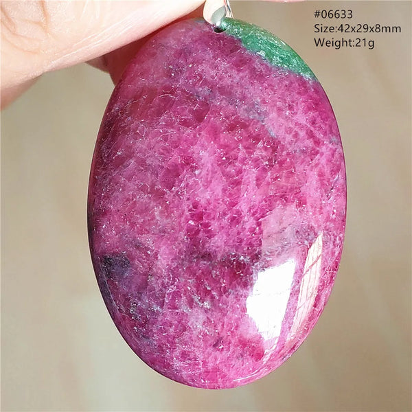 Red Ruby Zoisite Pendant-ToShay.org