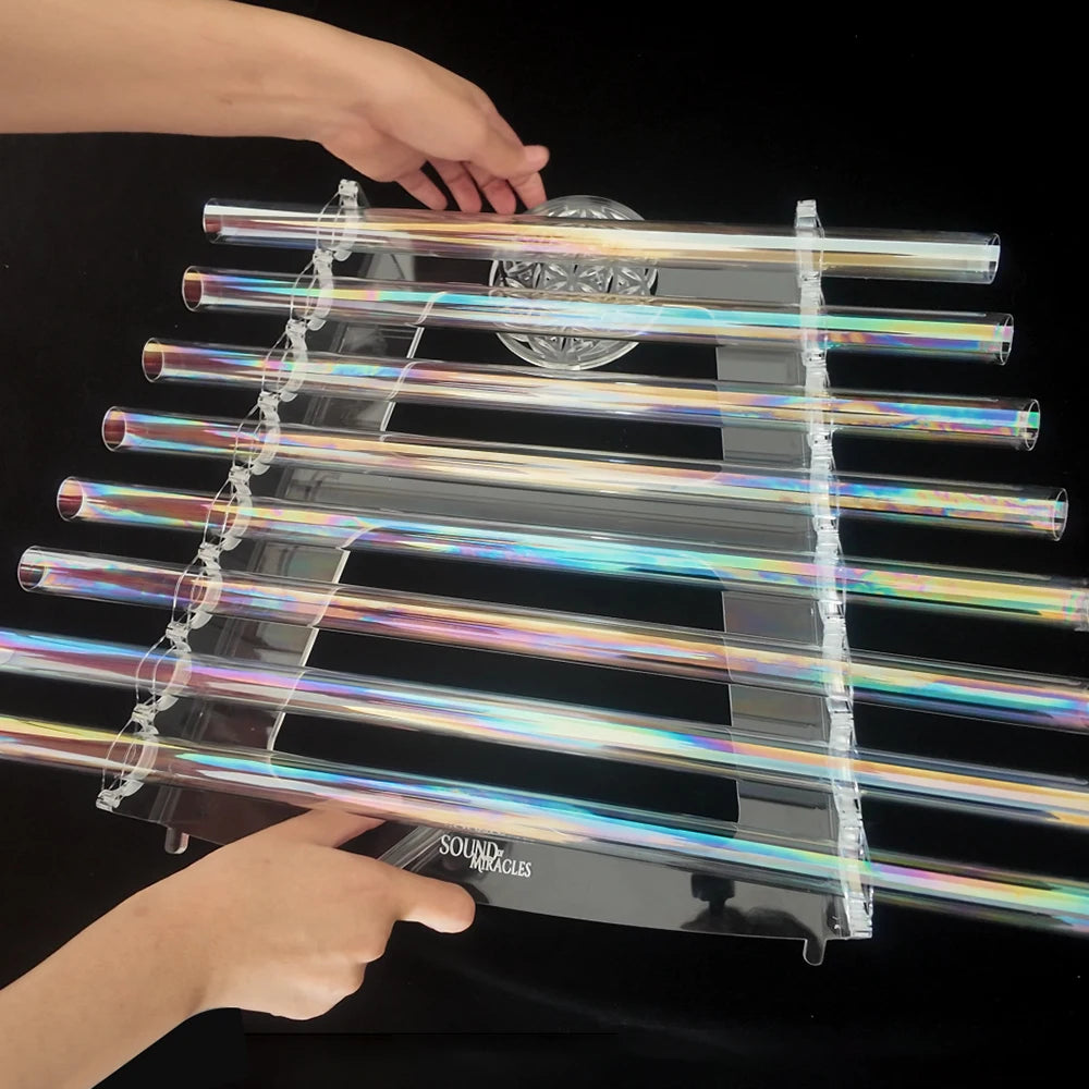 Rainbow Aurora Singing Harp-ToShay.org