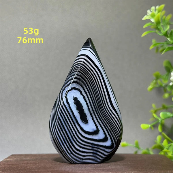 Black Striped Agate Torch-ToShay.org