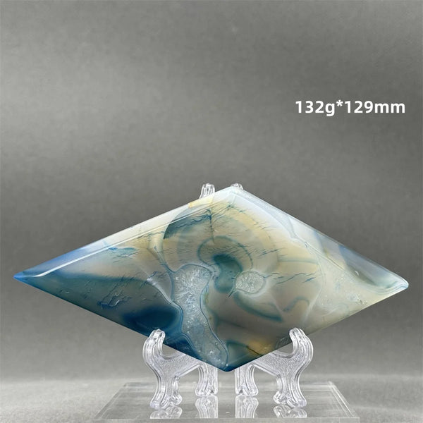 Blue Agate Rhombus-ToShay.org