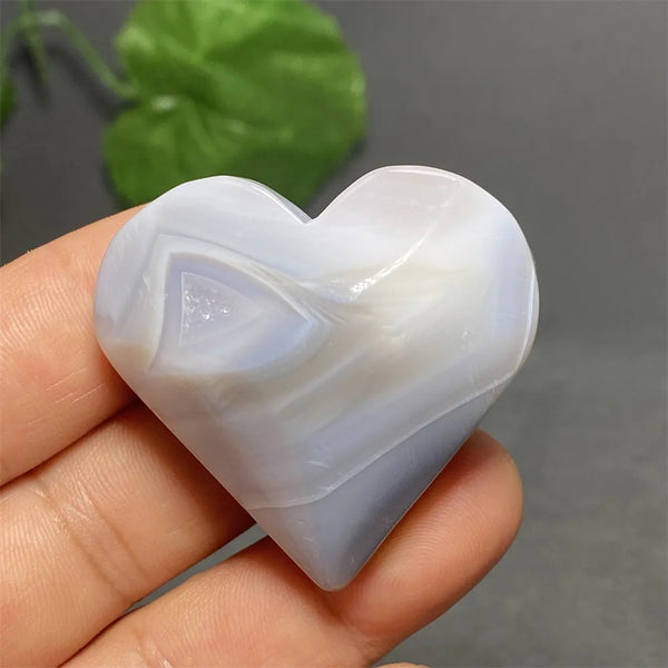 Blue Striped Agate Heart-ToShay.org