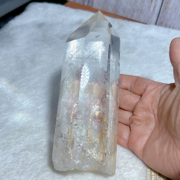 Clear Crystal Quartz Tower-ToShay.org