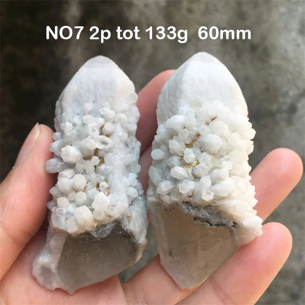 White Fluorite Cluster Point-ToShay.org