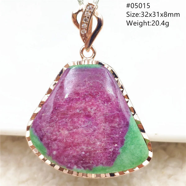 Red Ruby Zoisite Pendant-ToShay.org