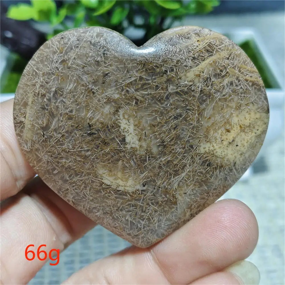Black Hair Agate Heart-ToShay.org