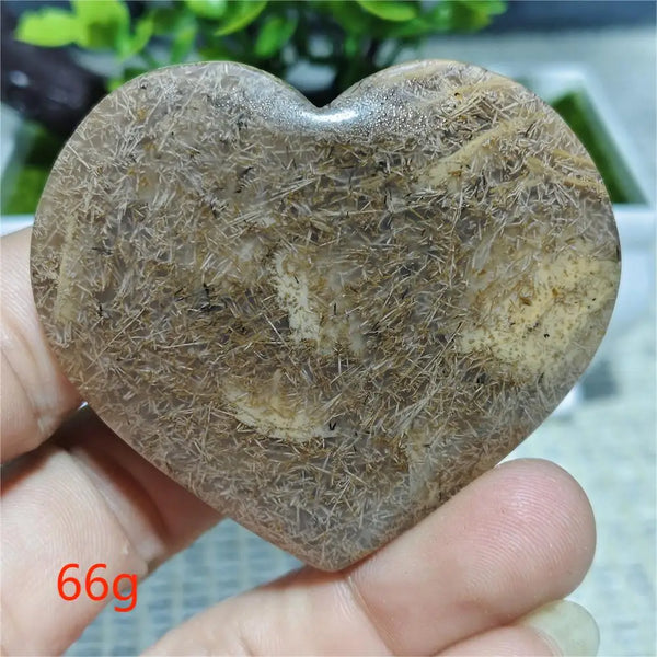 Black Hair Agate Heart-ToShay.org