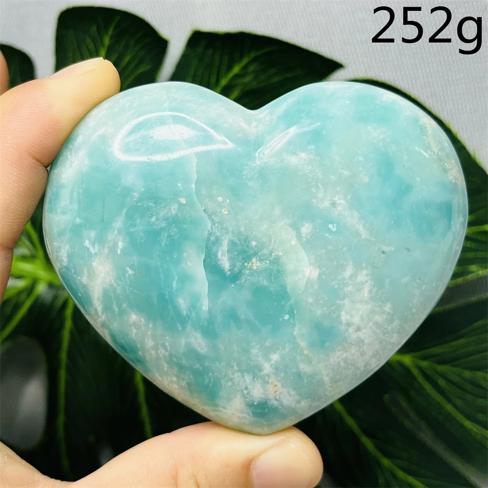 Blue Amazonite Stone Heart-ToShay.org