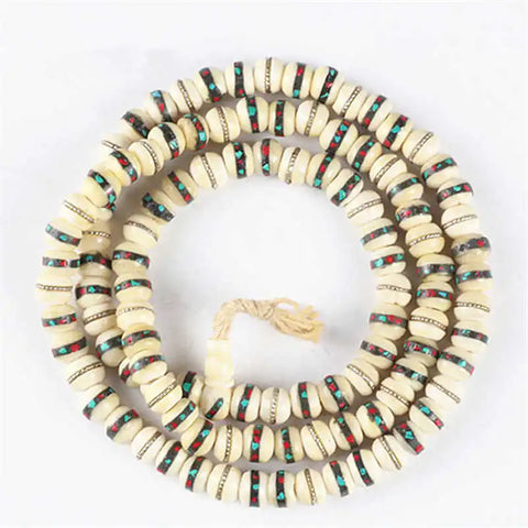 White Ox Bone Prayer Mala-ToShay.org